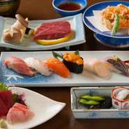 「鮨」と「和食」が一度に楽しめる『鮨料理コース』