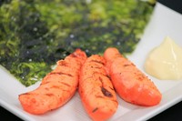 炭の香りと明太子＆韓国のりの風味をぜひ！