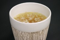 阿波尾鶏のシンプルなスープ。