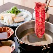 香川県産のブランド肉「讃岐三畜」の、すき焼き・しゃぶしゃぶ