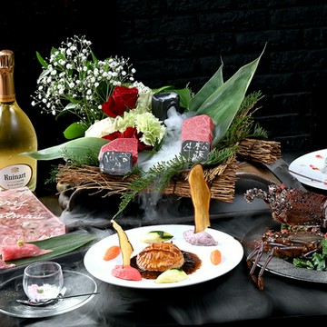 【2025年クリスマス】1日5組限定！！最高級A5番松阪牛と仙台牛シャトーブリアン食べ比べコース！！