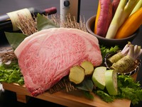 日本三大和牛最高級A5番松阪牛と、地元仙台が誇る最高級A5番仙台牛の食べ比べができるコースです！！