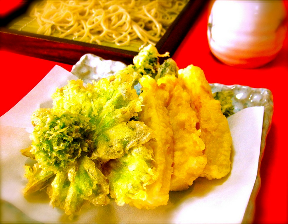 旬野菜の　天もりそば/うどん