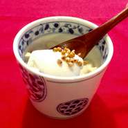 豆乳ベースで作ったので、アッサリプルプルで食べやすいです。リピーターが多いです。
