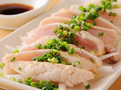 鶏むねたたき／親鶏ももタタキ