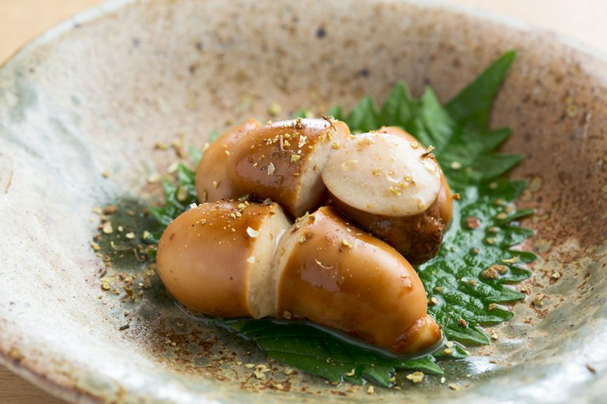 希少価値あり!濃厚『鶏白子山椒焼き』