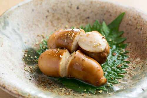 全国的にも珍しい『鶏白子山椒焼き』