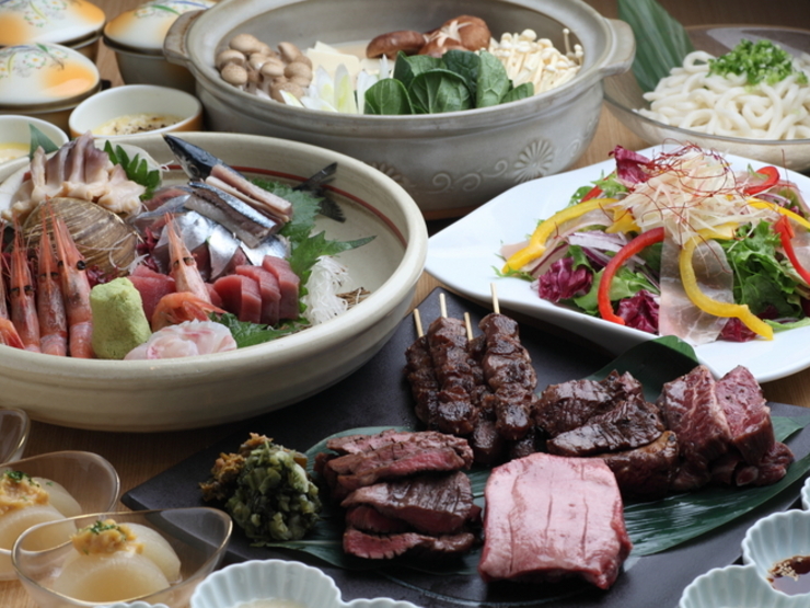 The main dish is charcoal-grilled Hokkaido beef tongue ◆ 5,000 yen plan [+500 yen for draft beer]