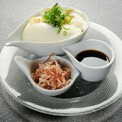 店内で作るできたて『matsuiのなめらか豆腐』は絶品です