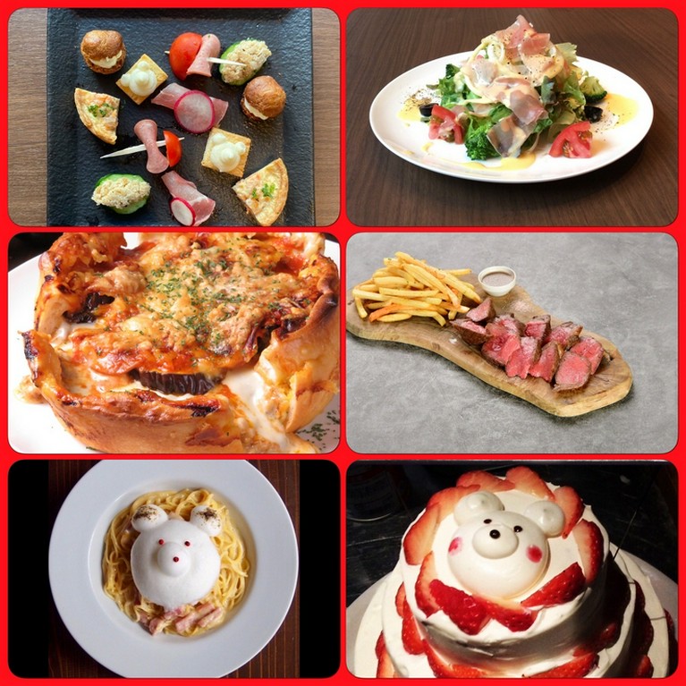 2時間飲み放題付きです。もちろんサプライズにケーキ無料変更！