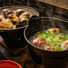 地酒で旨みを引き出した『蛤しゃぶしゃぶ』