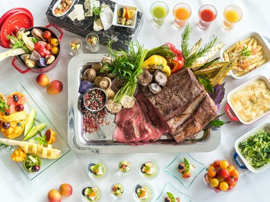 地上14階からの景色と共に美食をご堪能下さい