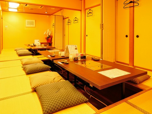 部屋は全て掘りごたつ