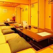 部屋は全て掘りごたつ