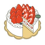 スポンジの間は、スライスした苺と上質なたっぷりの生クリームになります。

●4号(12cm)　4,000円（税込） 　　 ●5号(15cm)　4,500円（税込）
●6号(12cm)　5,900円（税込）　　   ●7号(12cm)　7,700円（税込）