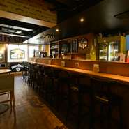 落ち着いた空間で飲む1杯のビールは最高です！