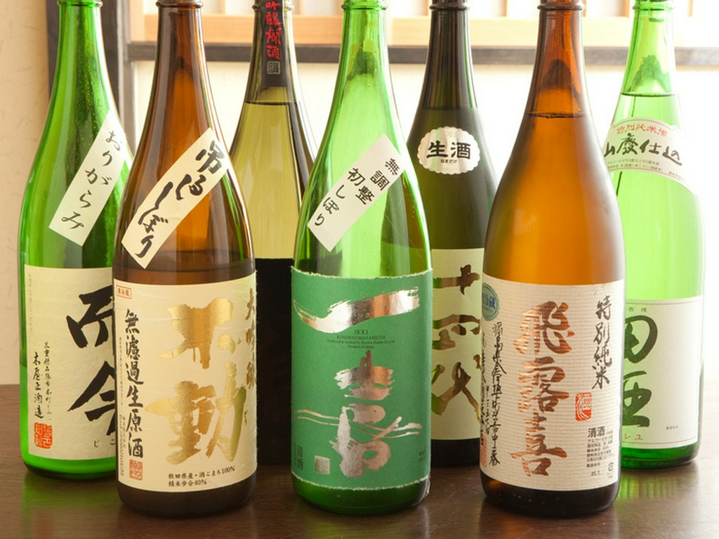 地酒や季節もの、レアものなどを厳選した『こだわりの日本酒』