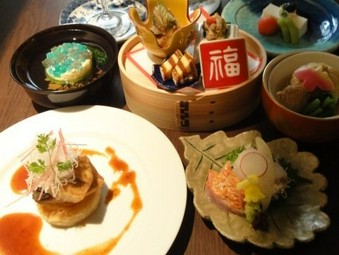 旬の食材を使ったコース八品目

