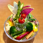 地元産の9種類野菜の競演 『ジータ的 バーニャカウダ』