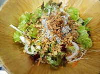 梅ドレ＋シラス＋フライドオニオン　個人的には一番好き。