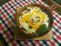 こんがりチーズと半熟卵♪