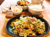 じゅうじゅう鉄板で！炭火でふっくら焼き上げたジューシーなステーキ♪（ネギまみれorガーリックor和風）