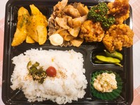 （唐揚げ3個＋豚生姜焼き）お腹ペコペコさんにはこちら!!