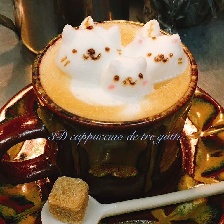 【ディナー限定】konkitchen 気まぐれ３Dカプチーノ