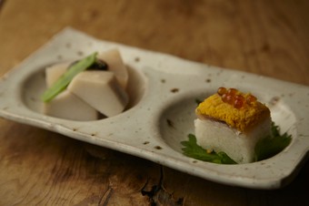 旬の素材をふんだんに使う『本日のお通し』