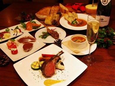 人気のラムチョップが入ったスペシャルコース【ウェルカムシャンパン付き】