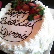 事前予約のお客様には手作りケーキ等おもてなしも協力します。