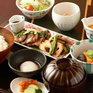 能登豚の照焼昼膳
