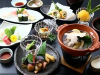 4000円のコースの一例　(コース料理は3000円より)