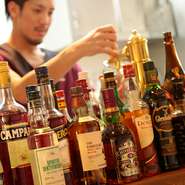 カクテル類も充実。少し飲んで帰りたいときや、二次会、三次会というシチュエーションにもぴったりです。