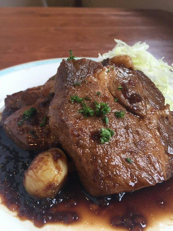 スタミナバッチリ！！肉厚とんてき！！！食べたい！！