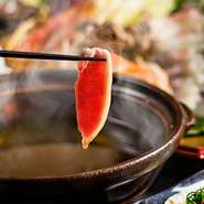 合鴨と京野菜のしゃぶしゃぶ鍋