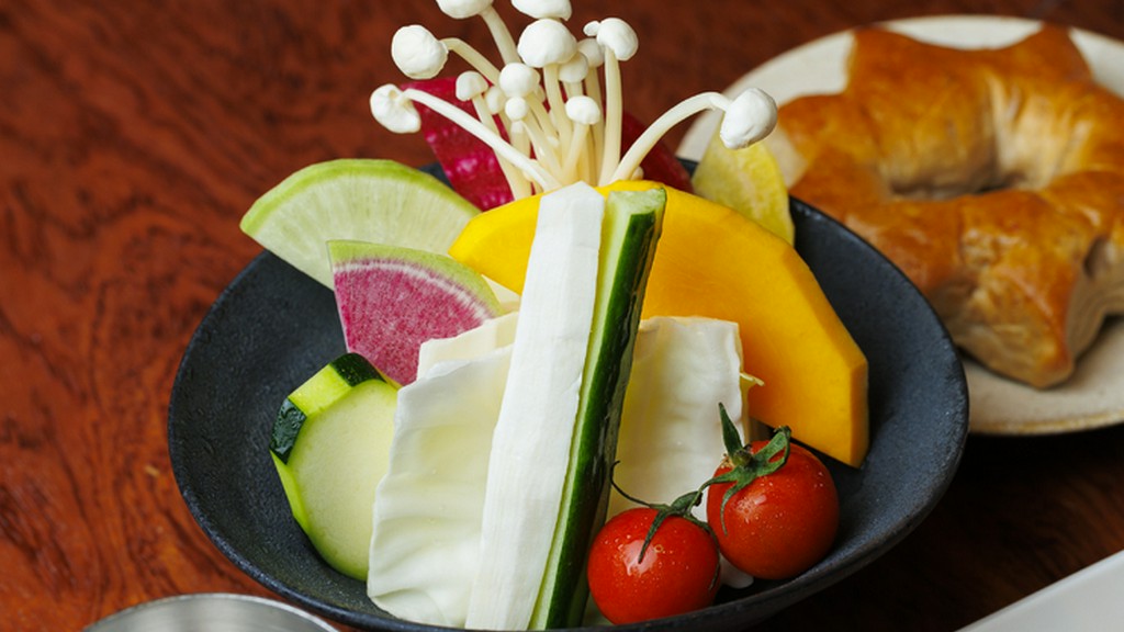 産地直送の野菜盛合せ