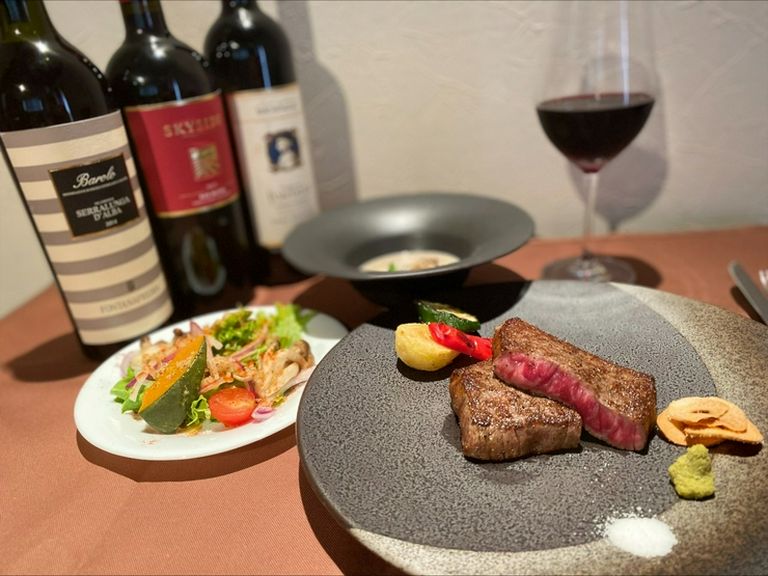 お肉をメインとしたワインに合う【21時からの特別コース】