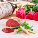 本格派フレンチフルコース
本日のオードブル
旬の野菜のスープ
本日のお魚
本日のお肉
本日のデザート
コーヒー または 紅茶
パン
コース内容詳細は、コース箇所をご参照ください