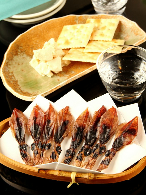看板メニュー『クリームチーズの味噌漬け』＆『干しホタルイカ』