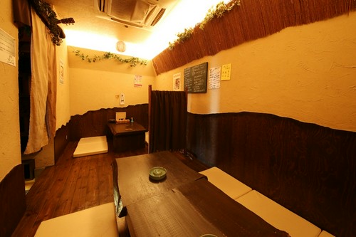 店の奥のお座敷席