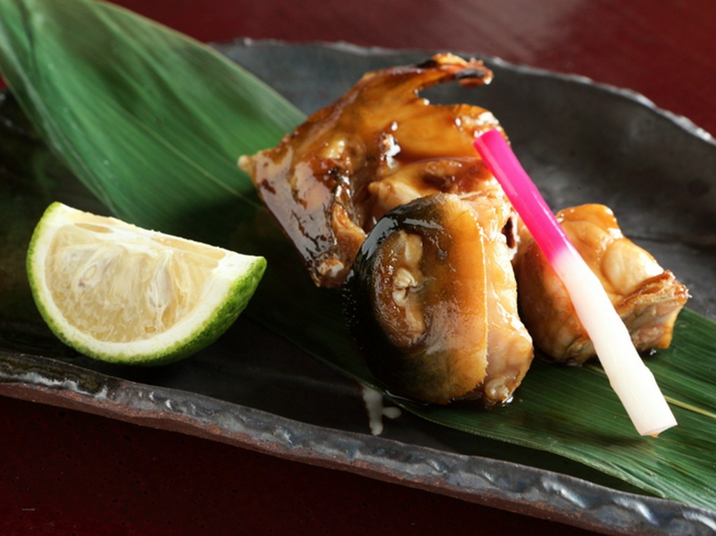たれに漬けて焼き上げた『ふぐの焼き物』