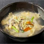 玉子を使ったあっさり風味