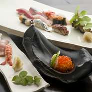 にぎり13貫、椀物
※写真はイメージです。内容は、仕入れ状況により異なります