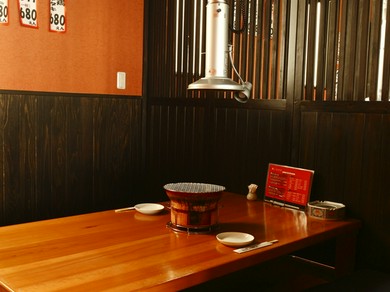 個室もありプライベートな空間でのんびり堪能