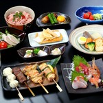 焼鳥・おでん・こだわりの素材を使用した一品など蔵鵡の真髄をご堪能いただける、こだわりのコース。