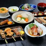 焼鳥・おでん・こだわりの素材を使用した一品など蔵鵡の真髄をご堪能いただけるコース。※画像はイメージ。