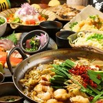 ≪●濃厚スープが旨い！もつ鍋●自家製焼き餃子●新鮮なお刺身≫を堪能できるコース