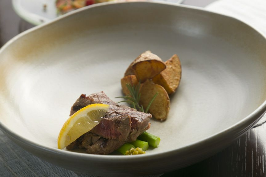 『常陸牛のグリル ゆずこしょう添え』