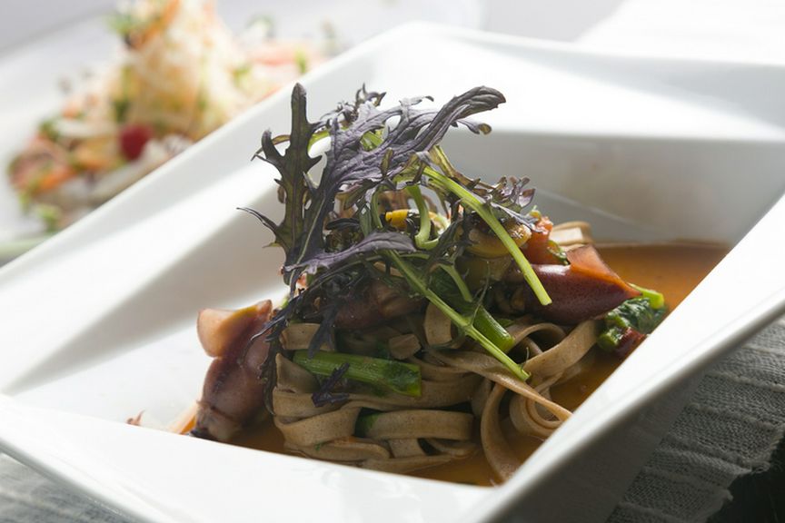 そば粉とパスタのハーモニーを楽しめる『そば粉のパスタ』